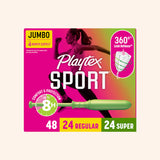Playtex® Sport® Tampons, Multipack (Regular/Super Absorbency)