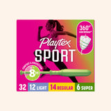 Playtex® Sport® Tampons, Multipack (Light/Regular/Super Absorbency)