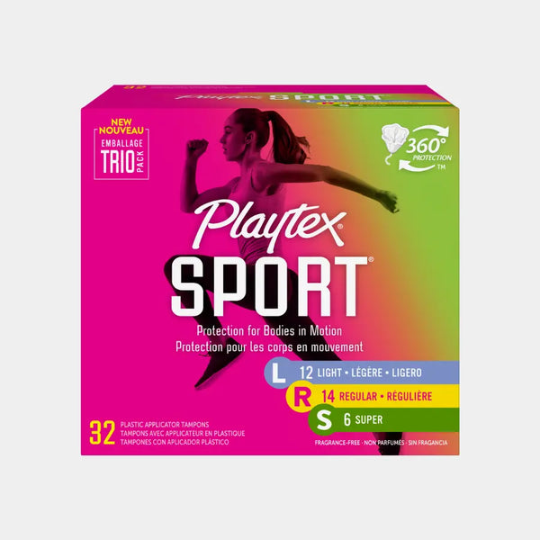 Playtex® Sport® Tampons, Multipack (Light/Regular/Super Absorbency)
