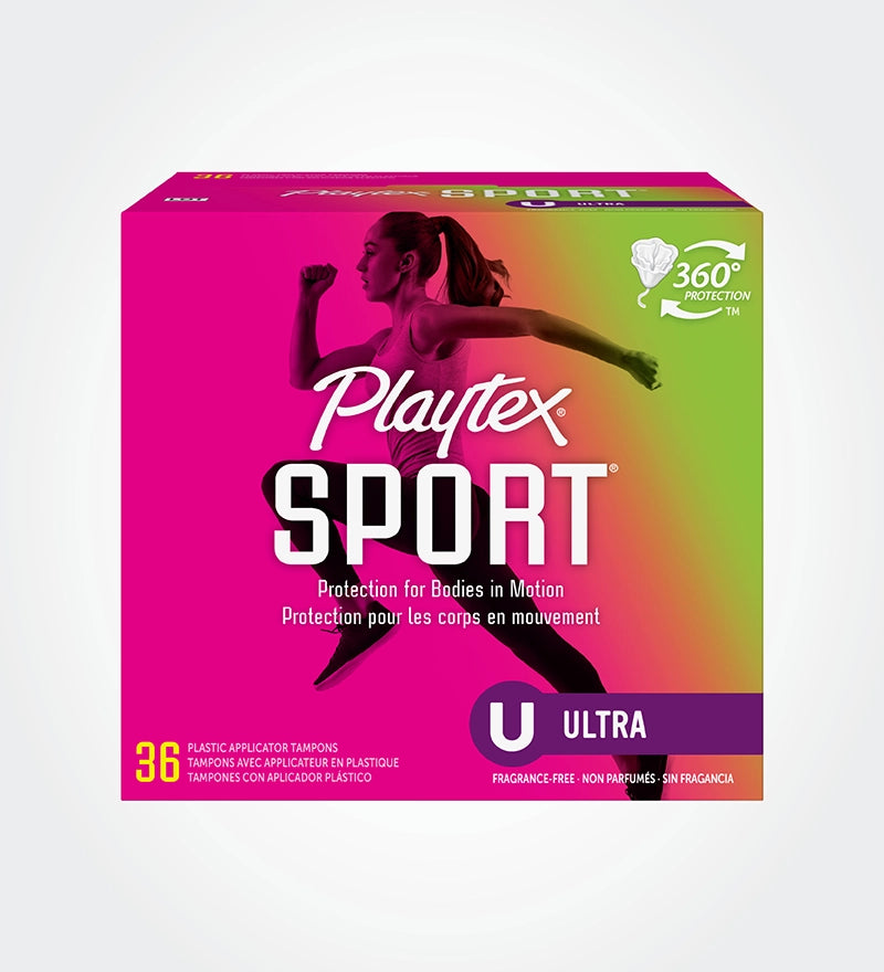 Playtex Sport Plastic Tampons Scented Fresh Balance Regular And