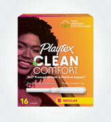 Playtex Clean Comfort™ Tampons, Regular Absorbency