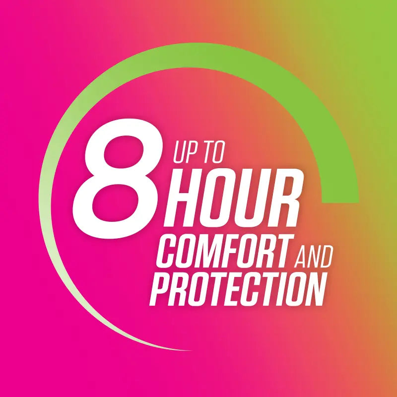 Playtex Sport tampons provide up to 8 hours of comfort and protection