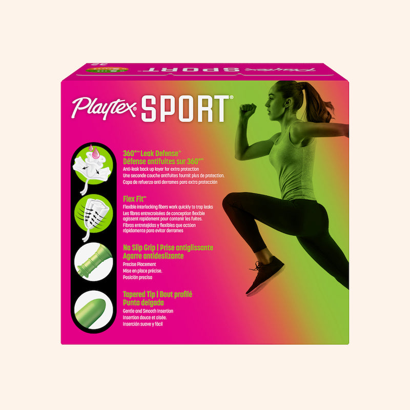 Playtex® Sport® Tampons, Multipack (Super/Super Plus Absorbency)