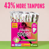 Playtex® Sport® Tampons, Multipack (Light/Regular/Super Absorbency)