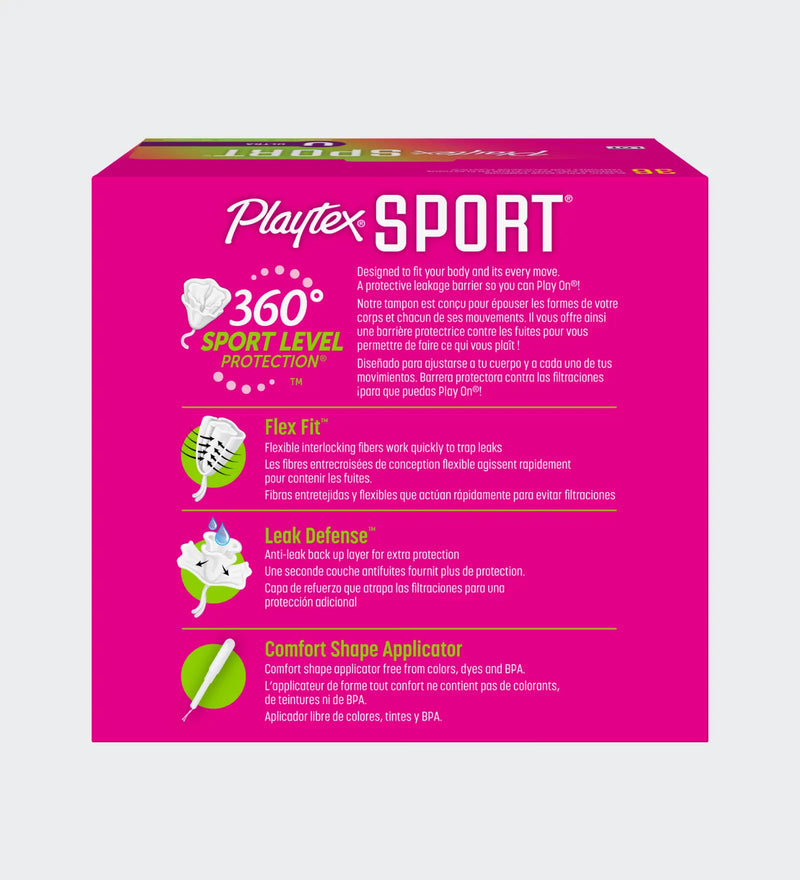 Playtex® Sport® Tampons, Ultra Absorbency – Playtex US