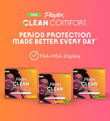 Playtex Clean Comfort™ Tampons, Super Absorbency
