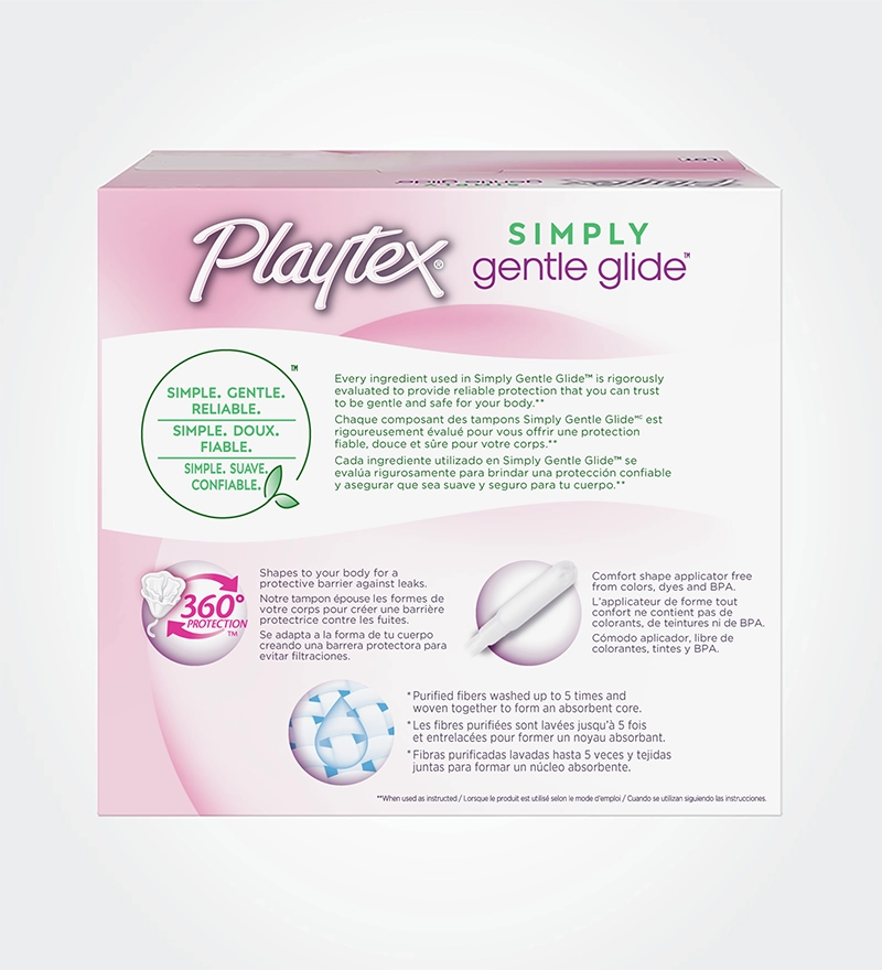 Playtex Simply Gentle Glide Tampons, Regular Absorbency Playtex US Playtex Simply Gentle Glide Tampons, Regular Absorbency Playtex US