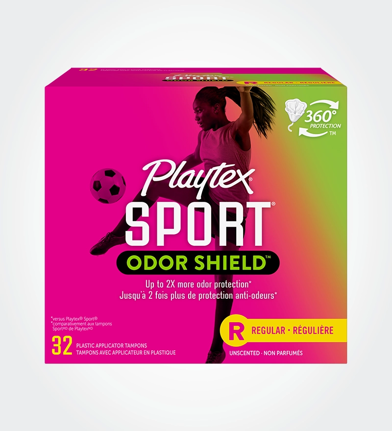 Playtex® Sport® Odor Shield® Tampons, Regular Absorbency – Playtex US