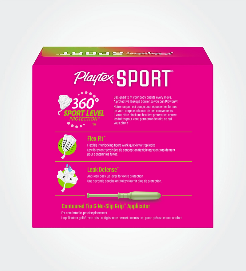 Playtex® Sport® Tampons, Super Absorbency – Playtex US