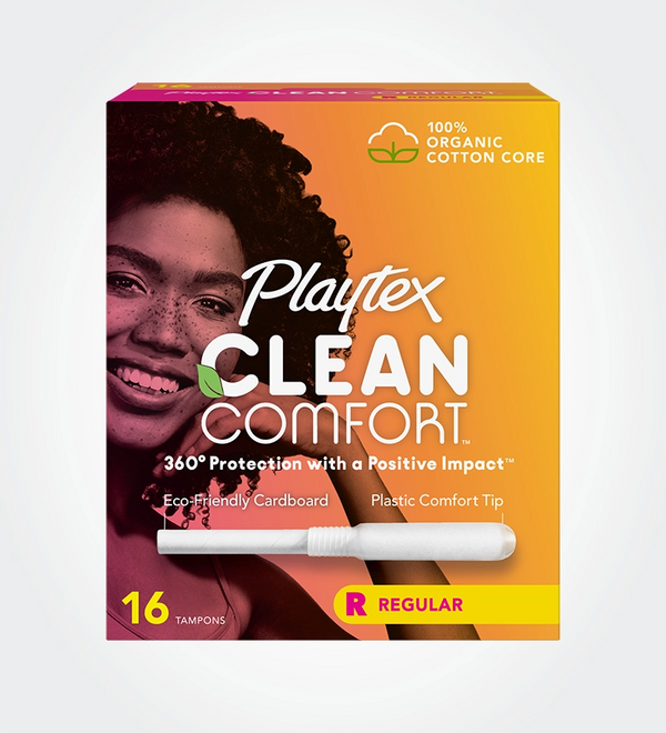 Playtex Clean Comfort Tampons with Organic Cotton Core – Playtex US