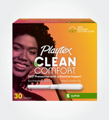 Playtex Clean Comfort™ Tampons, Super Absorbency